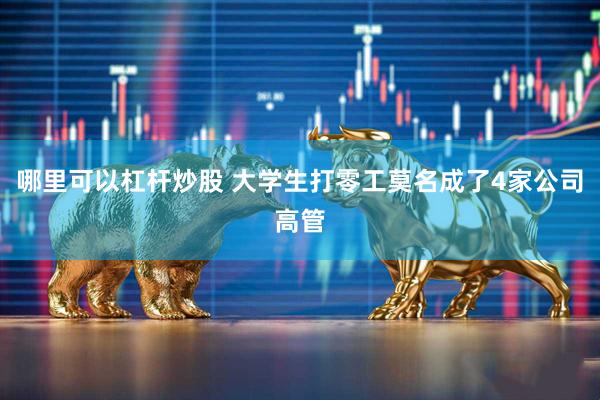 哪里可以杠杆炒股 大学生打零工莫名成了4家公司高管